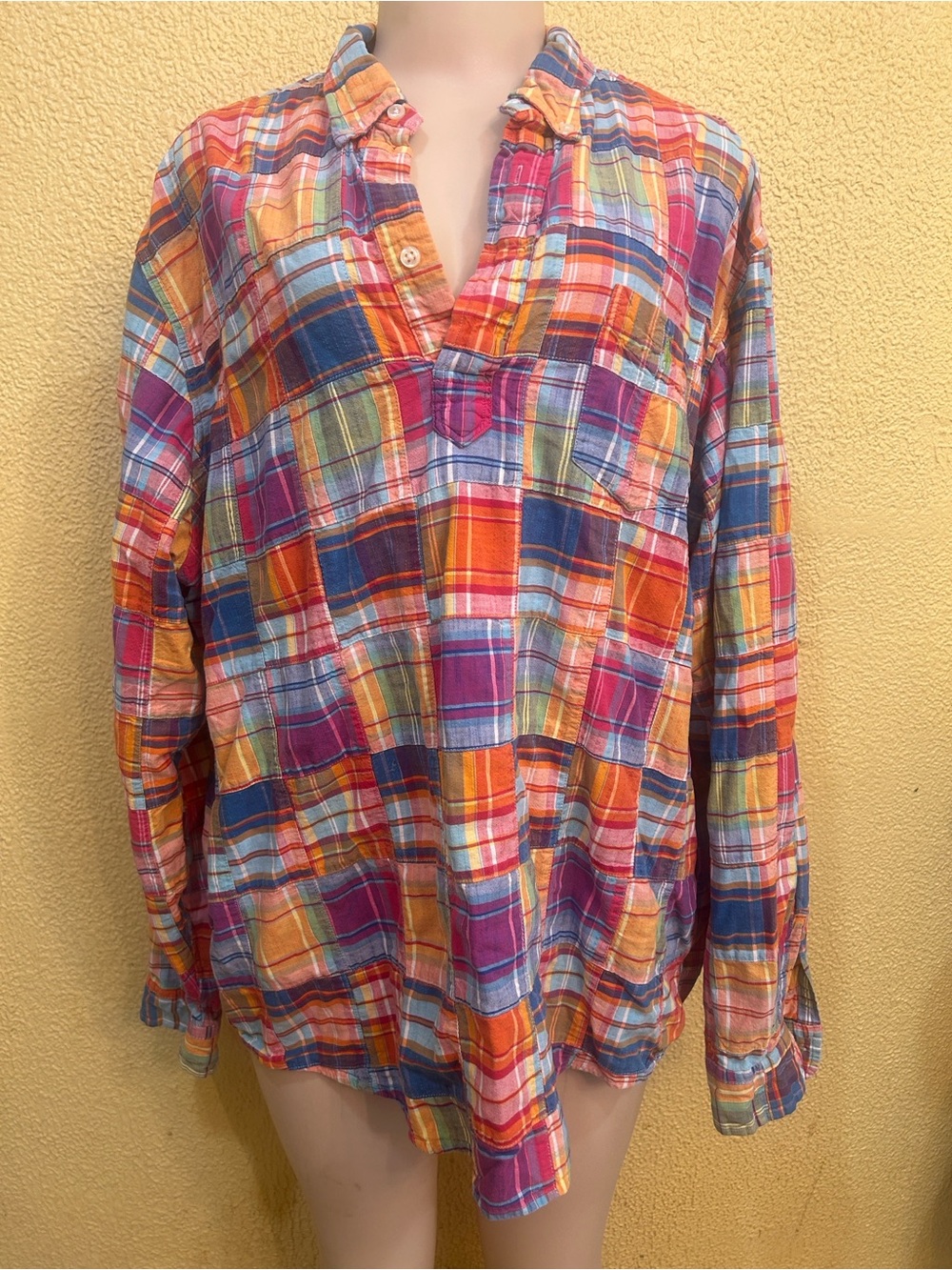 Ralph Lauren Multicolor Plaid Cotton Button-Up Shirt